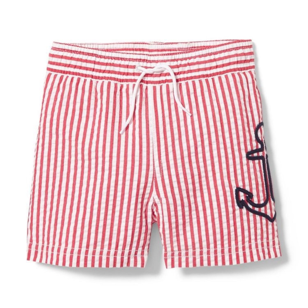 Janie and Jack Anchor Striped Swim Short, 12-18M - NWT -